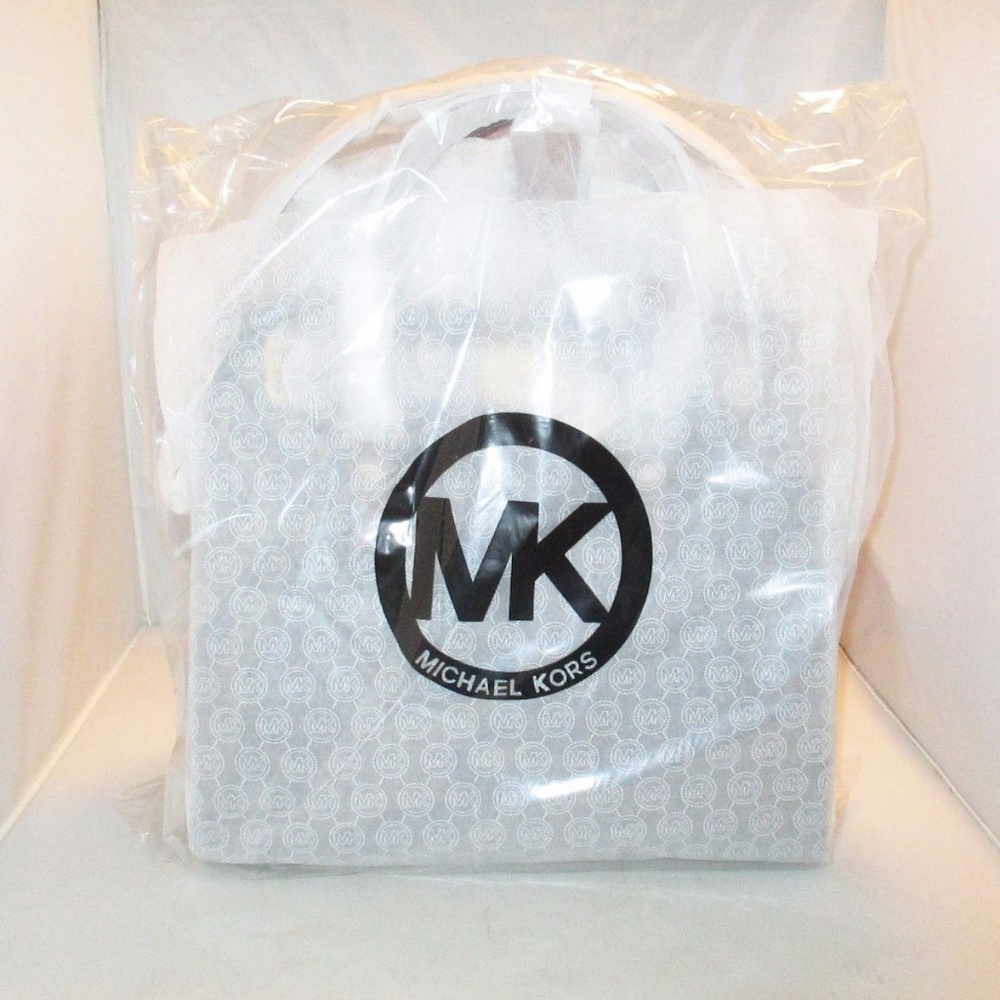 Michael Kors  Large Hamilton N /S PVC Signature Tote $348 Brown #077  NWT - Picture 5 of 8